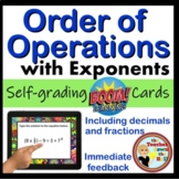 Order of Operations with Exponents Boom Cards