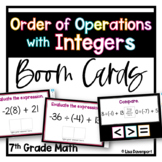 Order of Operations with Integers Boom Cards