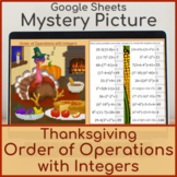 Order of Operations with Integers | Mystery Picture Thanksgiving