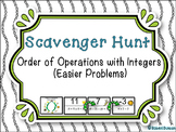 Order of Operations with Integers - Scavenger Hunt (Easier