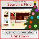 Order of Operations with Integers | Search & Find | Christmas