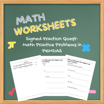 Preview of Order of Operations with Positive and Negative Fractions