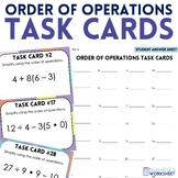 Order of Operations with Whole Numbers Math Task Cards