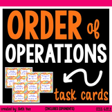 Order of Operations (with exponents) Task Cards