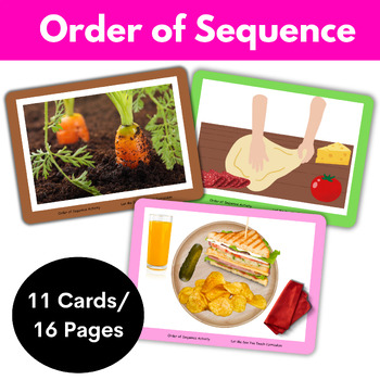 Preview of Order of Sequence/ Story Telling Game For Toddlers and Preschoolers