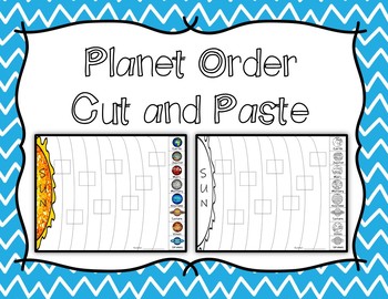 Preview of Order of The Planets Cut and Paste