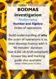 Order of operations (BODMAS) investigation (editable) - AC