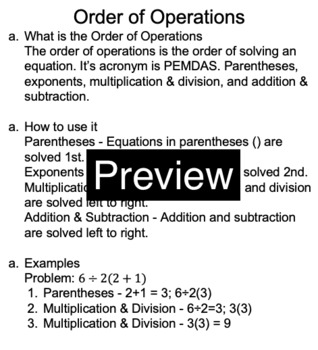 Preview of Order of operations | Explanation, practice, quiz, and video |