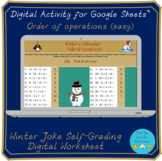 Order of operations (easy) Self-Grading Digital Codebreake