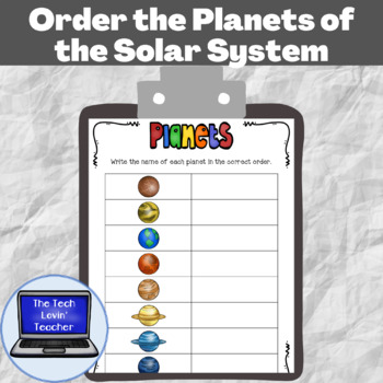 Preview of FREEBIE: Order the Planets of the Solar System