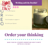 Order your Thinking - FREE Writing Activity | Distance Learning