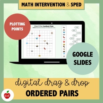 Preview of Ordered Pair Digital Drag and Drop Activity