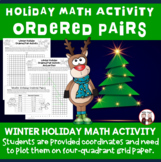 Christmas Ordered Pair Graphing Coordinates Math Activity