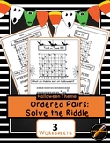 Ordered Pair- Solve the Riddle: Halloween 3 Pack