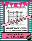 Ordered Pair: Solve the Riddle Labor Day