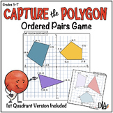Preview of Ordered Pairs-Coordinate Plane Battleship Game - Capture the Polygon
