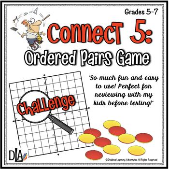Preview of Ordered Pairs Coordinate Plane Game - 1st Quadrant & 4 Quadrant Boards