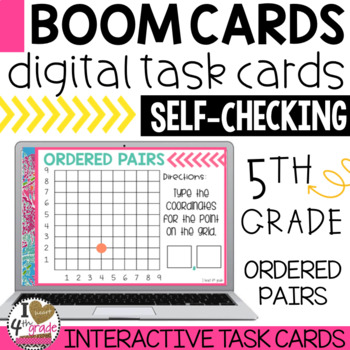 Preview of Ordered Pairs Grade Boom Cards