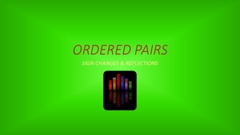 Preview of Ordered Pairs: Sign Changes & Reflections