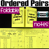 Ordered Pairs (graph, name) Foldable Notes Interactive Notebook