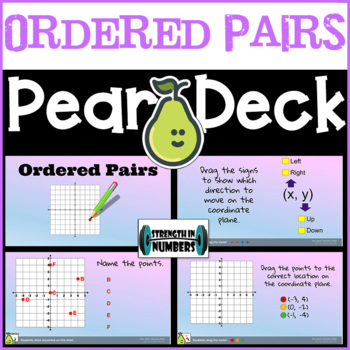 Preview of Ordered Pairs on Coordinate Plane Pear Deck/Google Slides Digital Activity