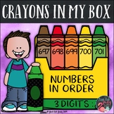 Ordering 3 Digit Numbers Crayons in My Box