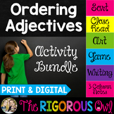Ordering Adjectives Activities | Print & Digital | Literac