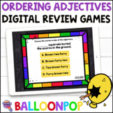 4th Grade Ordering Adjectives Digital Grammar Review Games
