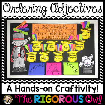 Preview of Ordering Adjectives Craftivity