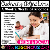 Ordering Adjectives Lesson, Practice, & Assessment | Print