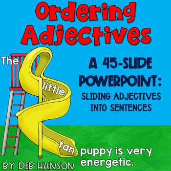 Preview of Ordering Adjectives PowerPoint Lesson with Interactive Grammar Practice