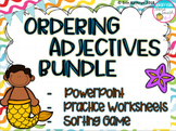 Ordering Adjectives PowerPoint, Sorting Game, and Practice