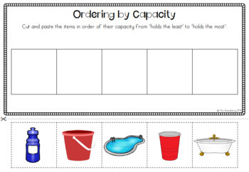 ordering capacity worksheets by mrs strawberry tpt