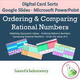 Ordering & Comparing Rational Numbers Digital Card Sorts -