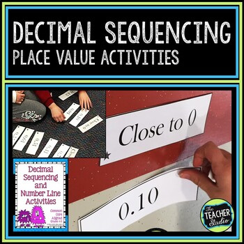 Preview of Ordering Decimals Activities and Lessons - Sequencing Decimals