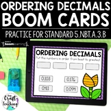Ordering Decimals Boom Cards™ 