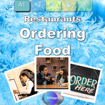 Preview of Ordering Food : ESL Complete Lesson for Food Vocabulary for Beginners (A1 level)