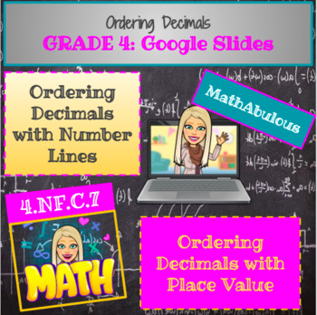 Preview of Ordering Fractions Google Slides