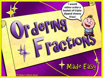 Preview of Ordering Fractions Made Easy! (Mini Bundle)