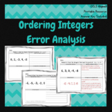 Ordering Integers Error Analysis