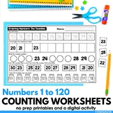 Counting to 100 and 120 and Fill in the Missing Numbers