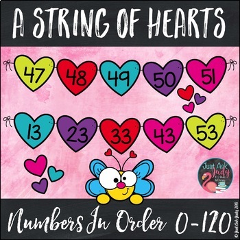 Preview of Ordering Numbers 0-120 Tugging on My Heartstrings