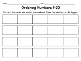 Ordering Numbers 1-20