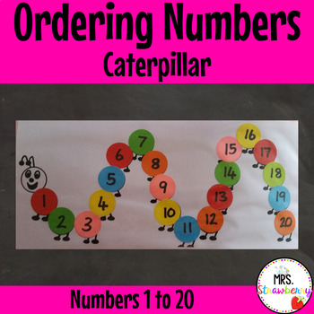 ordering numbers 1 20 caterpillar by mrs strawberry tpt