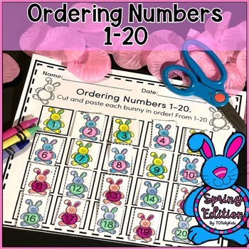 ordering numbers 1 20 math worksheets by totallykids tpt