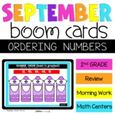 Ordering Numbers Boom Cards 2nd Grade Digital Task Cards