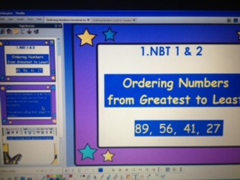Preview of Grade 1 Ordering Numbers Greatest to Least -CCSS NBT 1.1 NBT 1.2 -Flipchart