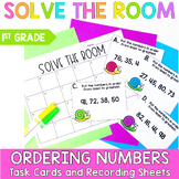 Ordering Numbers Math Task Cards First Grade Solve the Room