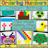 Ordering Numbers Mystery Pictures What Comes Before, After