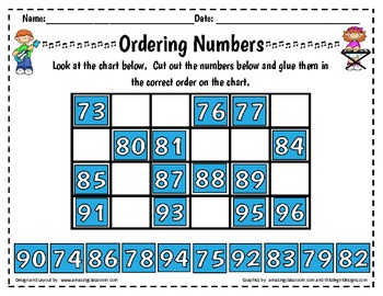 free ordering numbers worksheet by workaholic nbct tpt